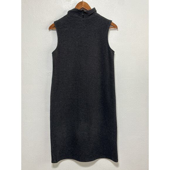 Cynthia Steffe Fleece Dress M Grey 1/4 Zip Kangaroo Pocket Sporty Athletic - Picture 6 of 12